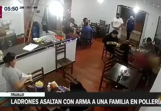 Trujillo: Ladrones asaltan con arma a una familia en pollería