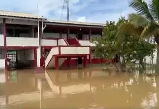 Tumbes: Colegio fue inundado por lluvias