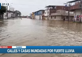 Tumbes: Inundaciones azotan barrio Bellavista tras fuertes lluvias
