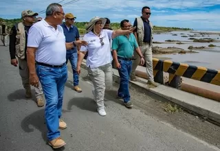 Tumbes: Ministra de Desarrollo Agrario supervisó puente dañado por lluvias
