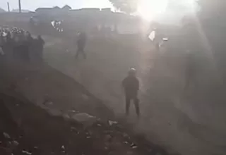 [VIDEO] Apurímac: Policía desbloquea el corredor minero en Cotabambas