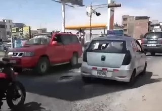 [VIDEO] Arequipa: Robo de tapa de buzón causó problemas a conductores