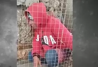 [VIDEO] Chiclayo: Presunto delincuente termina encerrado en una jaula de loros