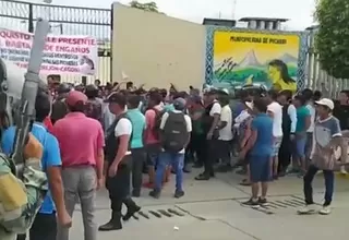 [VIDEO] Cusco: Pobladores se enfrentaron a la Policía en protesta contra alcalde