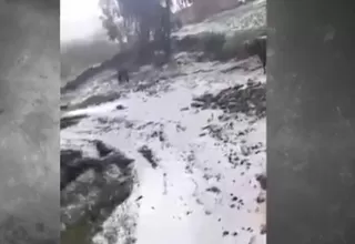[VIDEO] Granizada y fuertes vientos afectaron varias regiones del país