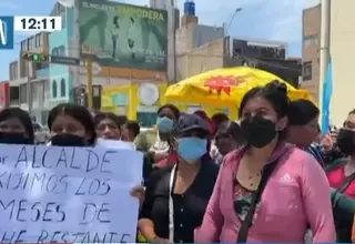 [VIDEO] Huacho: Protesta de comités de vaso de leche