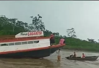[VIDEO] Loreto: Embarcación fluvial naufraga en el río Amazonas