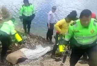 [VIDEO] La Oroya: Rescatistas recuperan cadáver de funcionario que cayó a laguna