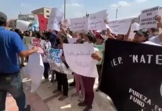 [VIDEO] Protestan por paralización de obra en colegio