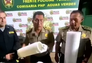 [VIDEO] Tumbes: Hallan droga escondida entre arbustos en la frontera con Ecuador 