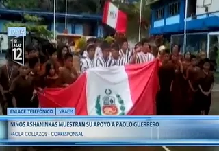 Vraem: niños asháninkas enviaron mensajes de apoyo a Paolo Guerrero