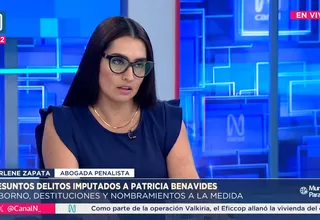 La abogada penalista Marlene Zapata analizó el pedido de impedimento de salida del país contra Patricia Benavides