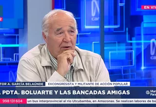 García Belaúnde: Es insólito que a dos meses de haberse aprobado el presupuesto del Congreso se pida una ampliación