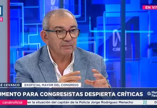 José Cevasco: Creo que el Congreso debe aprobar una ley de escala remunerativa