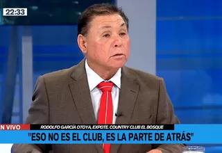 Rodolfo García Otoya: Eso no es el club, es la parte de atrás