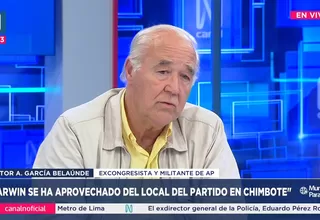 Víctor A. García Belaunde: Darwin Espinoza se ha aprovechado del local de Acción Popular en Chimbote