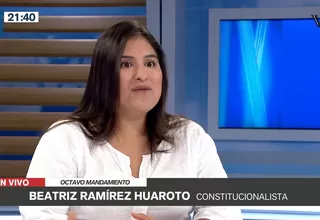 Constitucionalista Beatriz Ramírez se refirió a la propuesta de Perú Libre que busca la reorganización de la Fiscalía