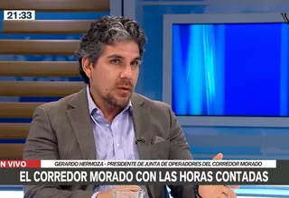 Gerardo Hermoza: La informalidad mató el Corredor Morado