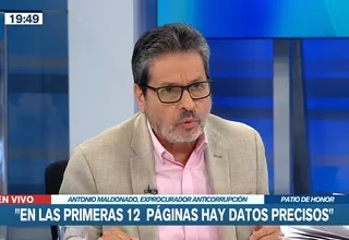 Antonio Maldonado: Declaraciones de Jaime Villanueva contiene datos que deben ser corroborados